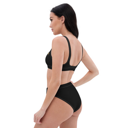 Prestige high-waisted eco-responsible swimsuit Black