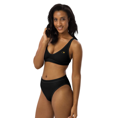 Prestige high-waisted eco-responsible swimsuit Black