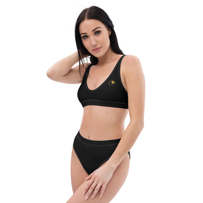 Prestige high-waisted eco-responsible swimsuit Black