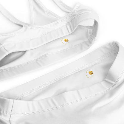 Maillot de bain éco-responsable taille haute Prestige™ Blanc