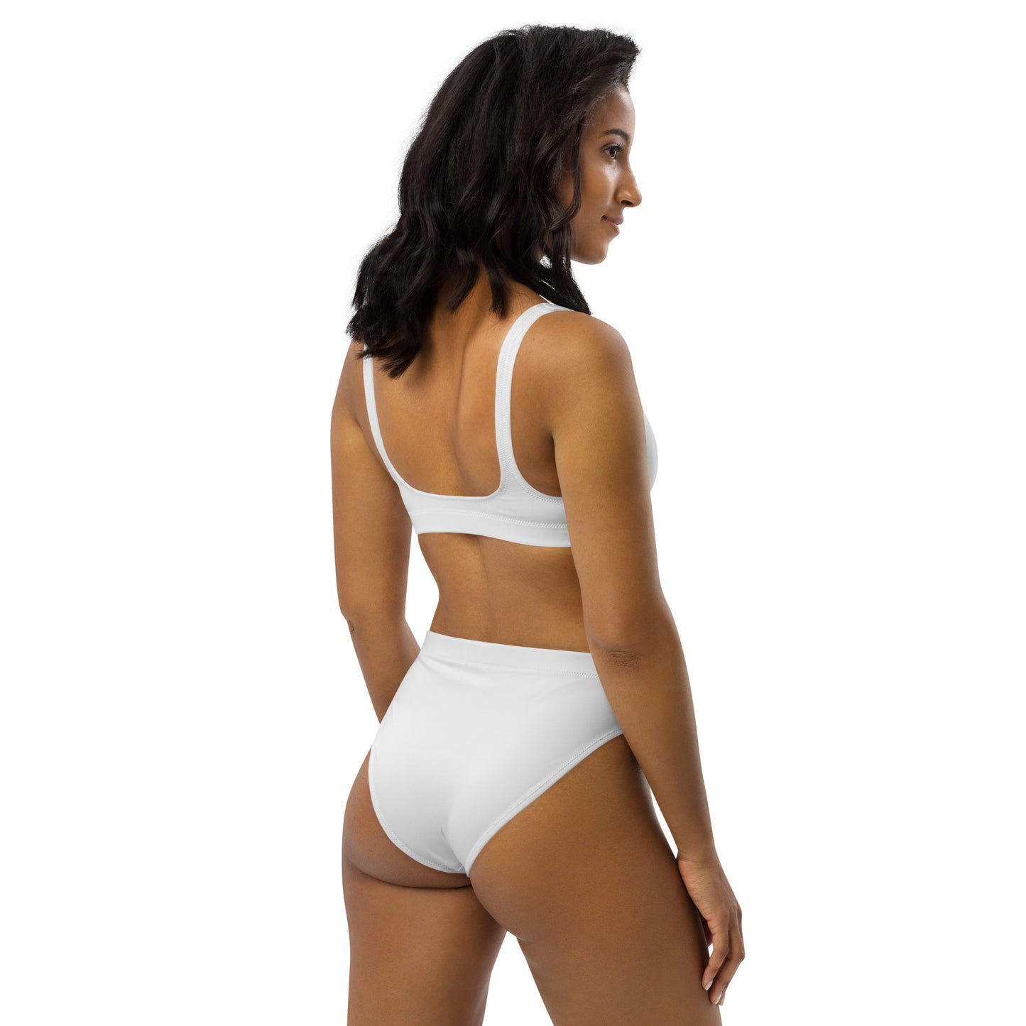 Maillot de bain éco-responsable taille haute Prestige™ Blanc