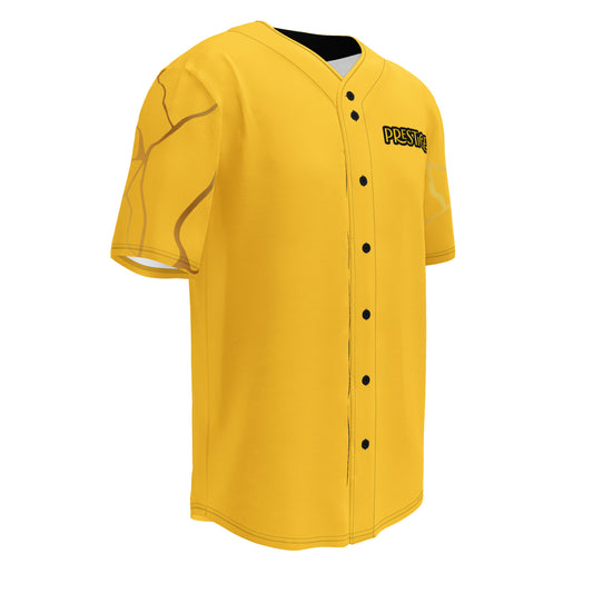 Maillot de baseball recyclé Prestige™ Jaune et Or Filament