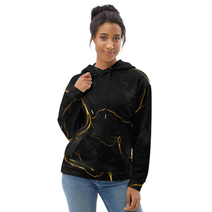 Black & Gold Unisex Hoodie 