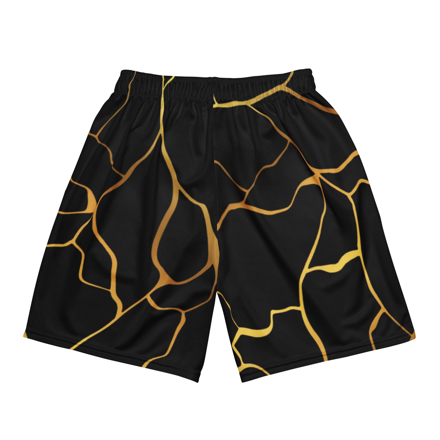 Unisex Prestige™ Mesh Shorts Schwarz &amp; Gold Filament