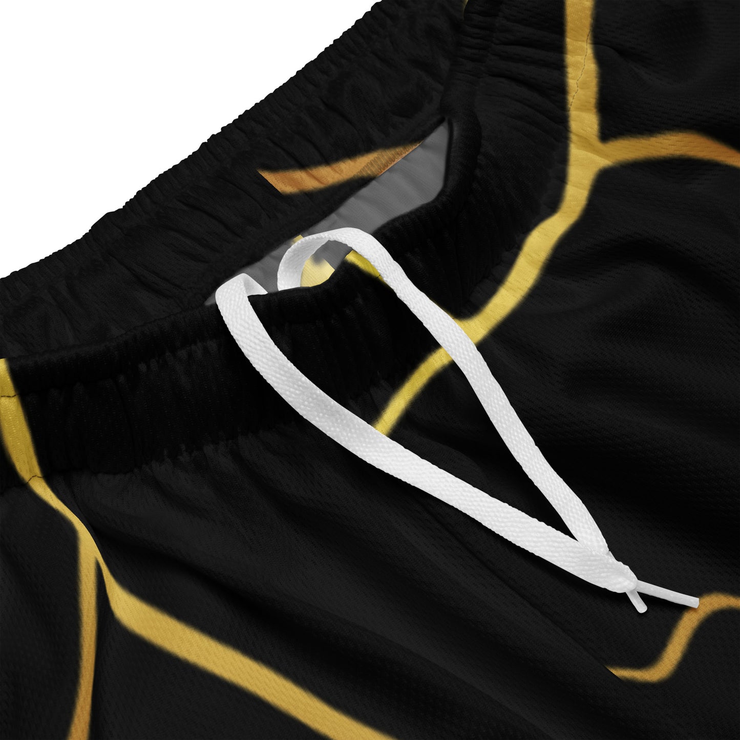 Unisex Prestige™ Mesh Shorts Schwarz &amp; Gold Filament