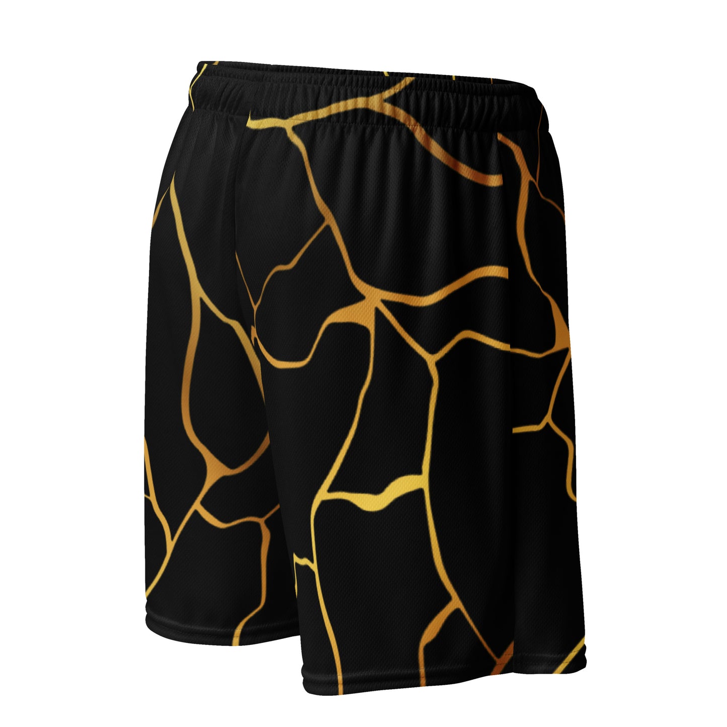 Unisex Prestige™ Mesh Shorts Schwarz &amp; Gold Filament