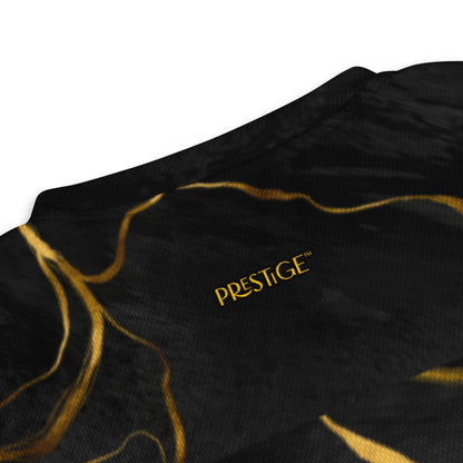 Prestige™ Lifestyle Luxury Marble Black Gold and Gold Unisex Jersey