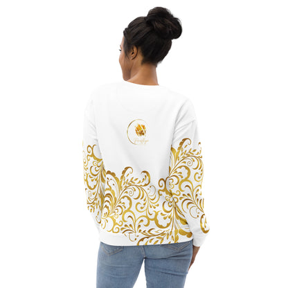 Prestige™ Sweatshirt Weiß und Gold Unisex Flowering