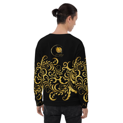 Prestige™ Sweatshirt Schwarz und Gold Unisex Flowering