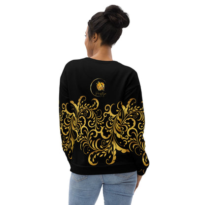 Prestige™ Sweatshirt Schwarz und Gold Unisex Flowering