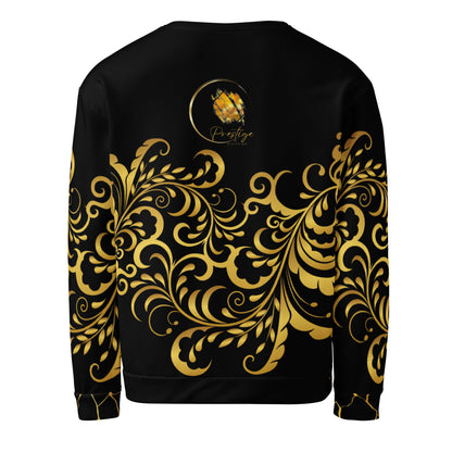 Prestige™ Sweatshirt Schwarz und Gold Unisex Flowering