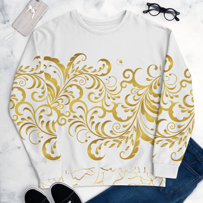 Prestige™ Sweatshirt Weiß und Gold Unisex Flowering