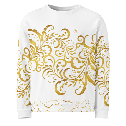 Prestige™ Sweatshirt Weiß und Gold Unisex Flowering