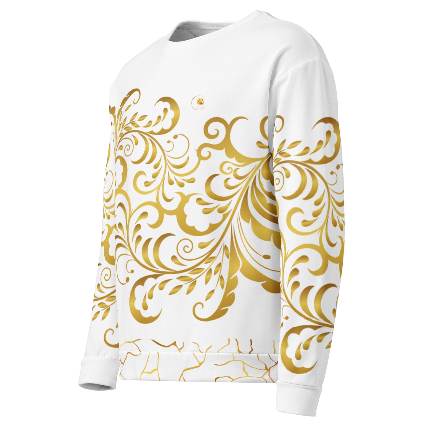 Prestige™ Sweatshirt Weiß und Gold Unisex Flowering