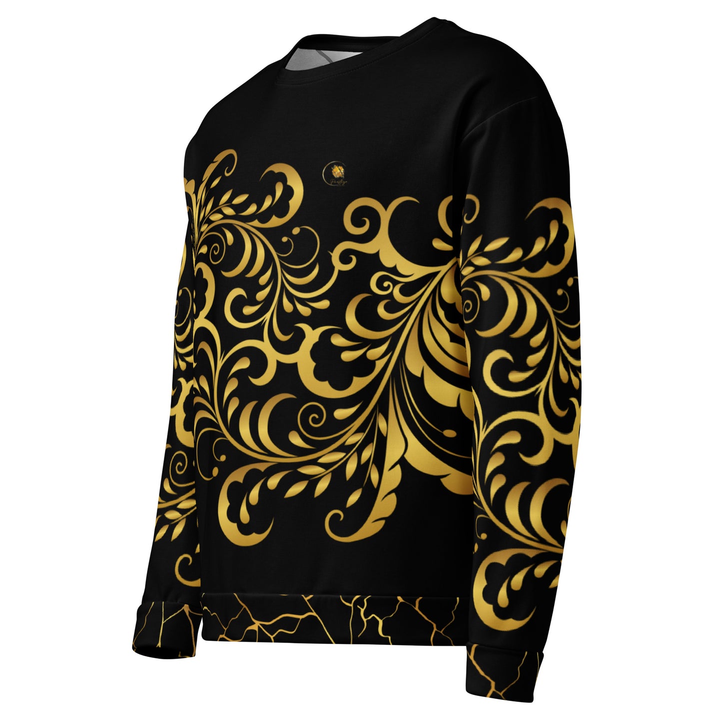 Prestige™ Sweatshirt Schwarz und Gold Unisex Flowering