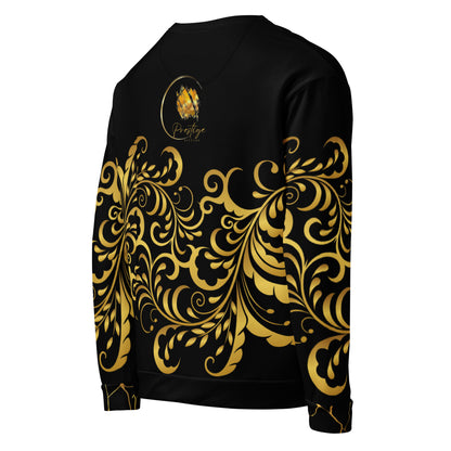 Prestige™ Sweatshirt Schwarz und Gold Unisex Flowering