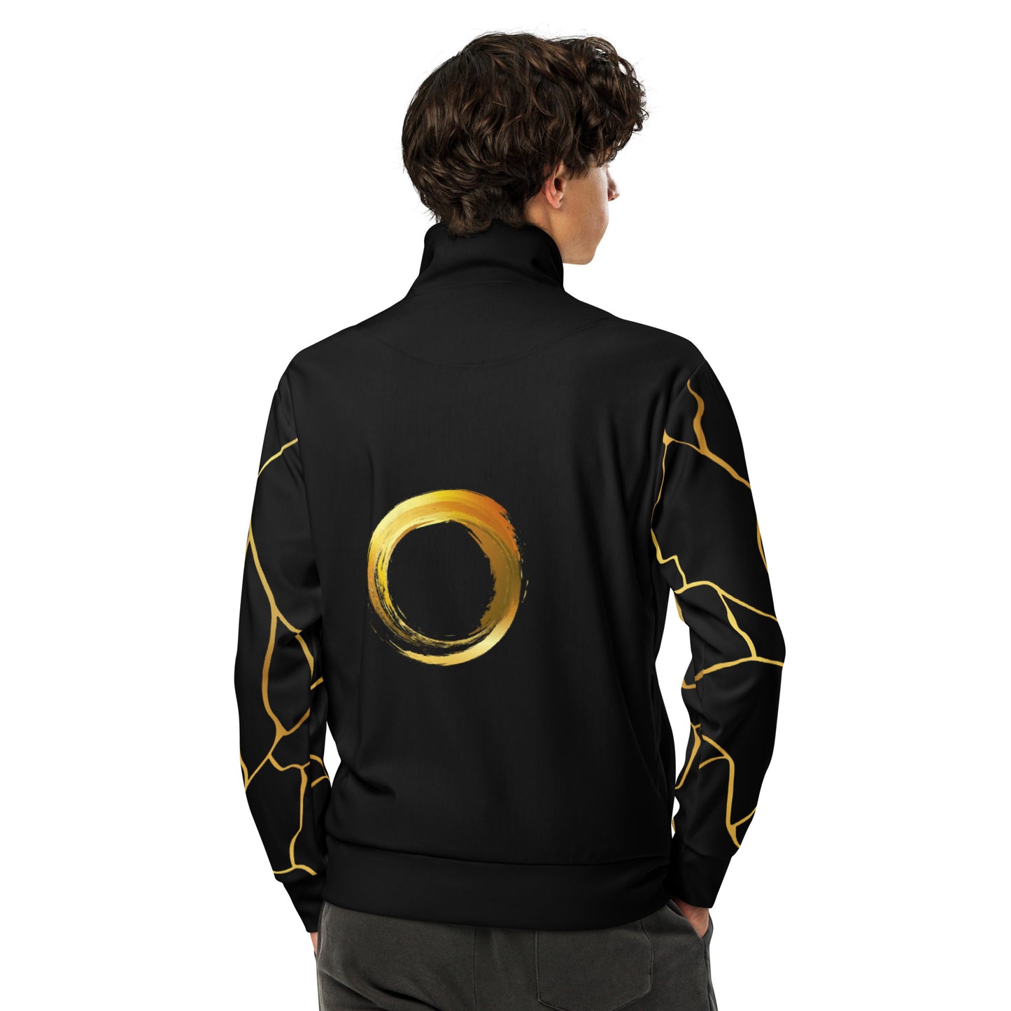 Unisex Prestige™ Trainingsjacke Black and Gold Filament Horizon