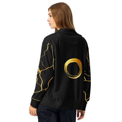 Unisex Prestige™ Trainingsjacke Black and Gold Filament Horizon