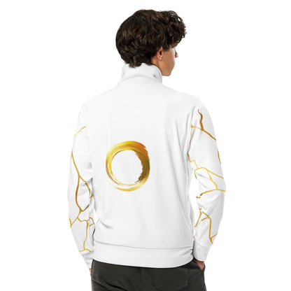 Veste de survêtement Prestige™ Unisexe Blanc et Or Filament Horizon