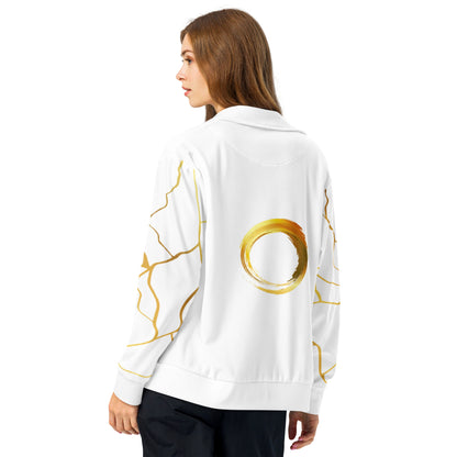 Veste de survêtement Prestige™ Unisexe Blanc et Or Filament Horizon