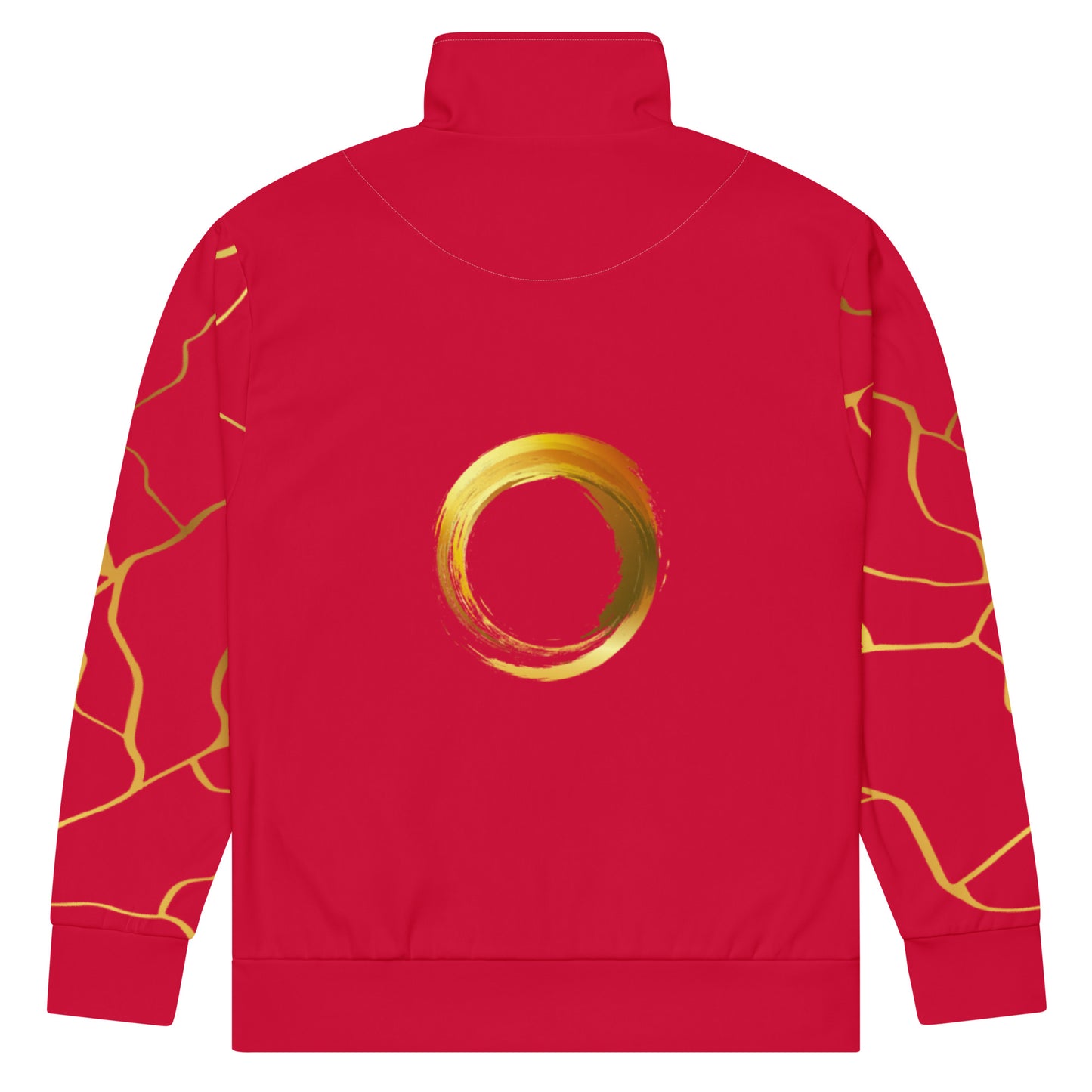 Prestige™ Unisex Track Jacket Carmine Red and Gold Filament Horizon