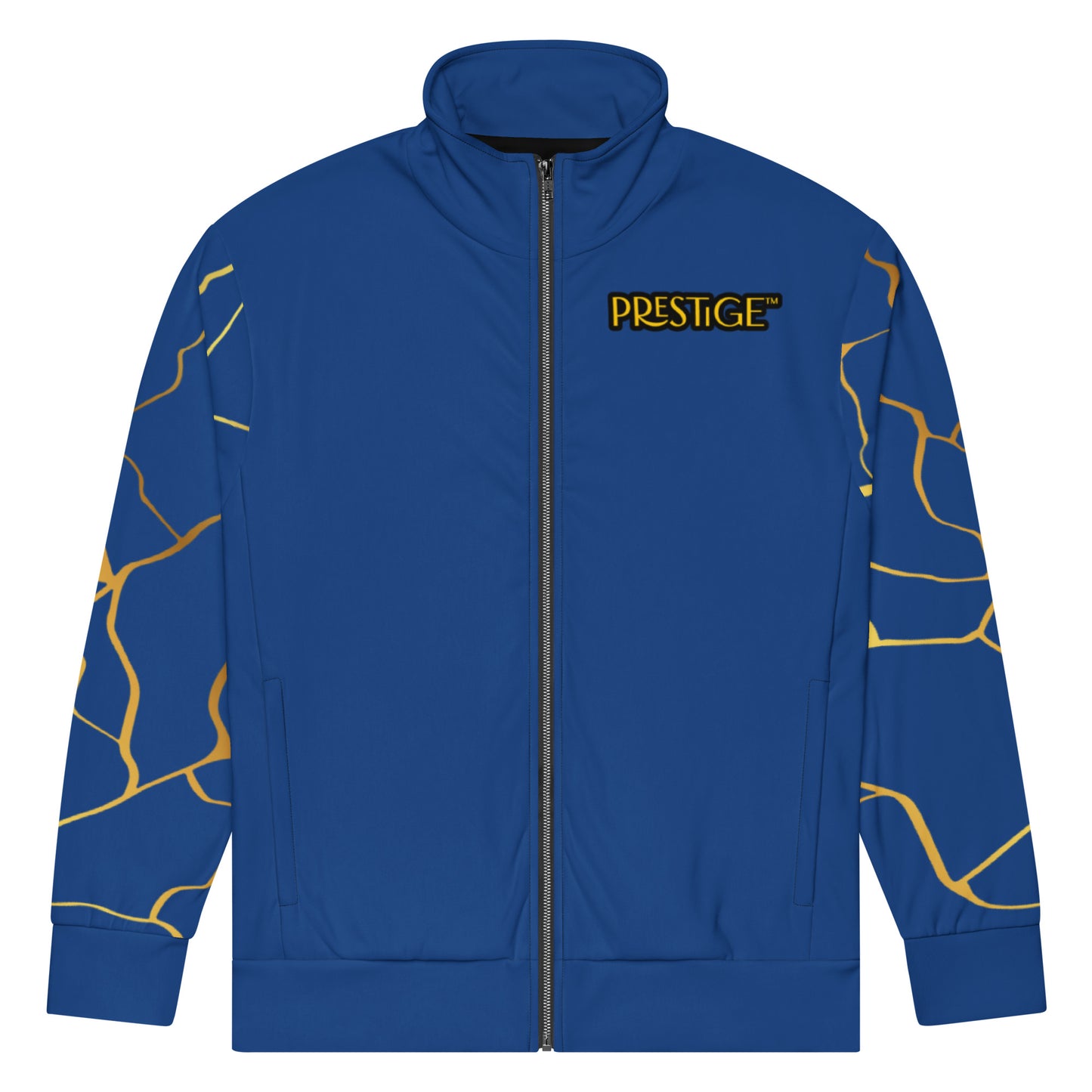 Prestige™ Unisex Navy &amp; Gold Filament Horizon Track Jacket