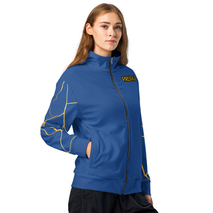 Prestige™ Unisex Navy &amp; Gold Filament Horizon Track Jacket