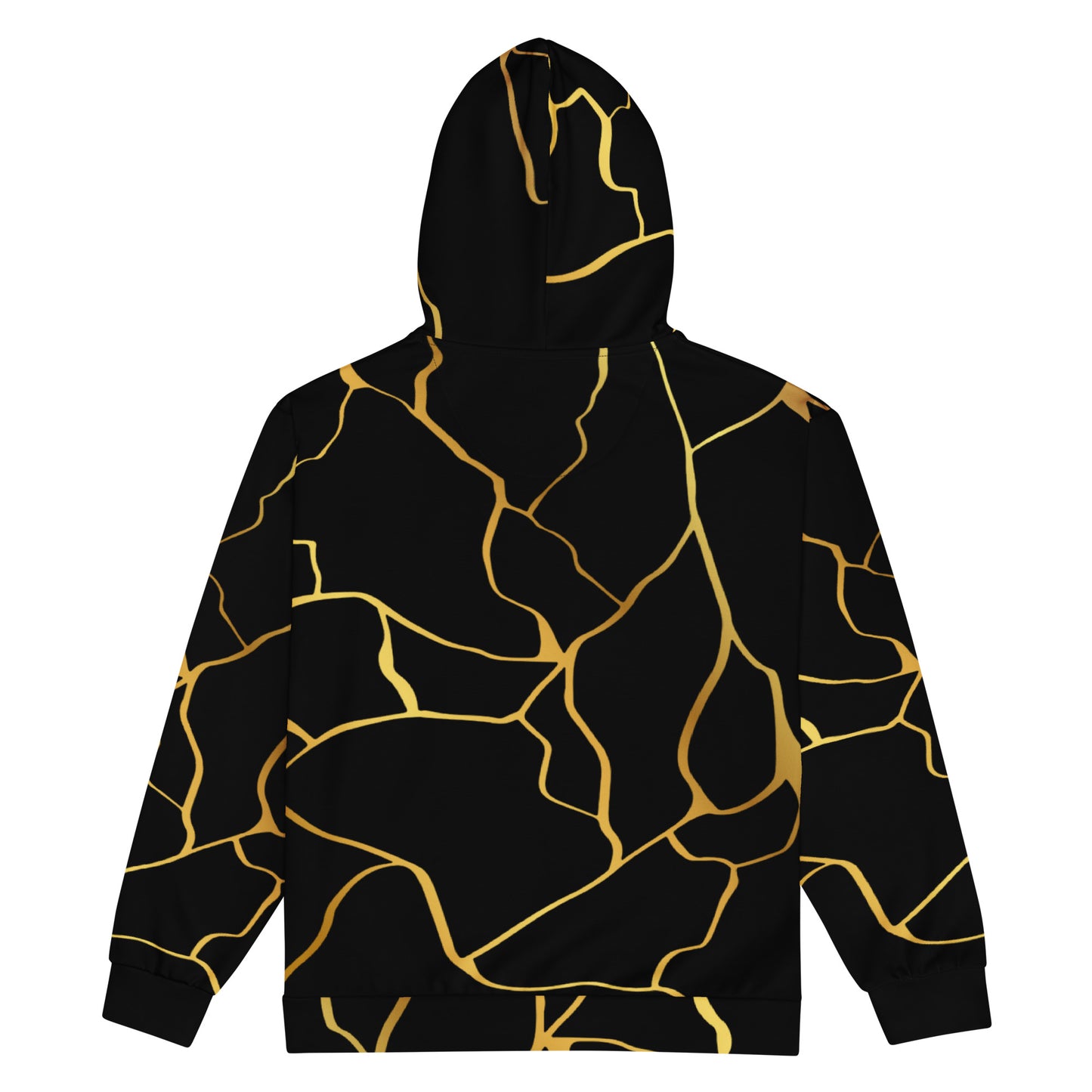 Prestige™ Unisex-Kapuzenpullover mit Reißverschluss, Schwarz und Gold