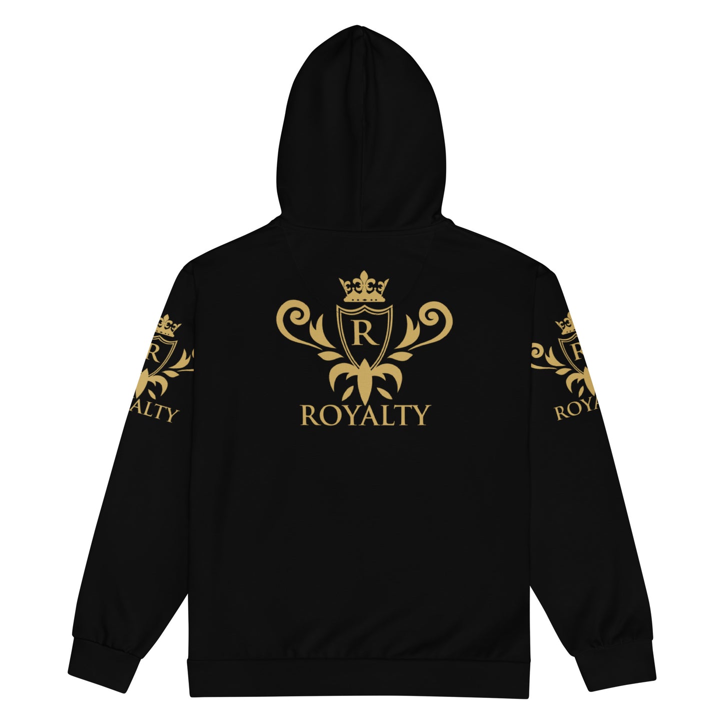 Prestige™ Unisex Zip Hoodie Schwarz &amp; Gold KING