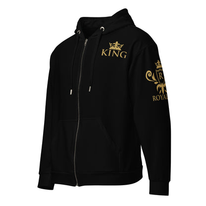 Prestige™ Unisex Zip Hoodie Schwarz &amp; Gold KING