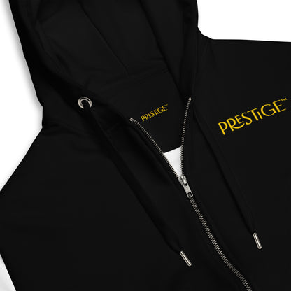 Prestige™ Unisex Zip-Up Hoodie Black &amp; White Lifestyle &amp; Luxury