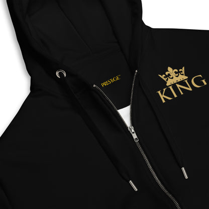 Prestige™ Unisex Zip Hoodie Schwarz &amp; Gold KING