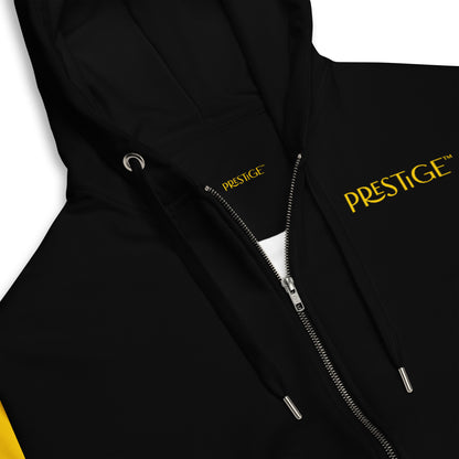 Sweat à capuche zippé unisexe Prestige™ Noir & Jaune Lifestyle & Luxury