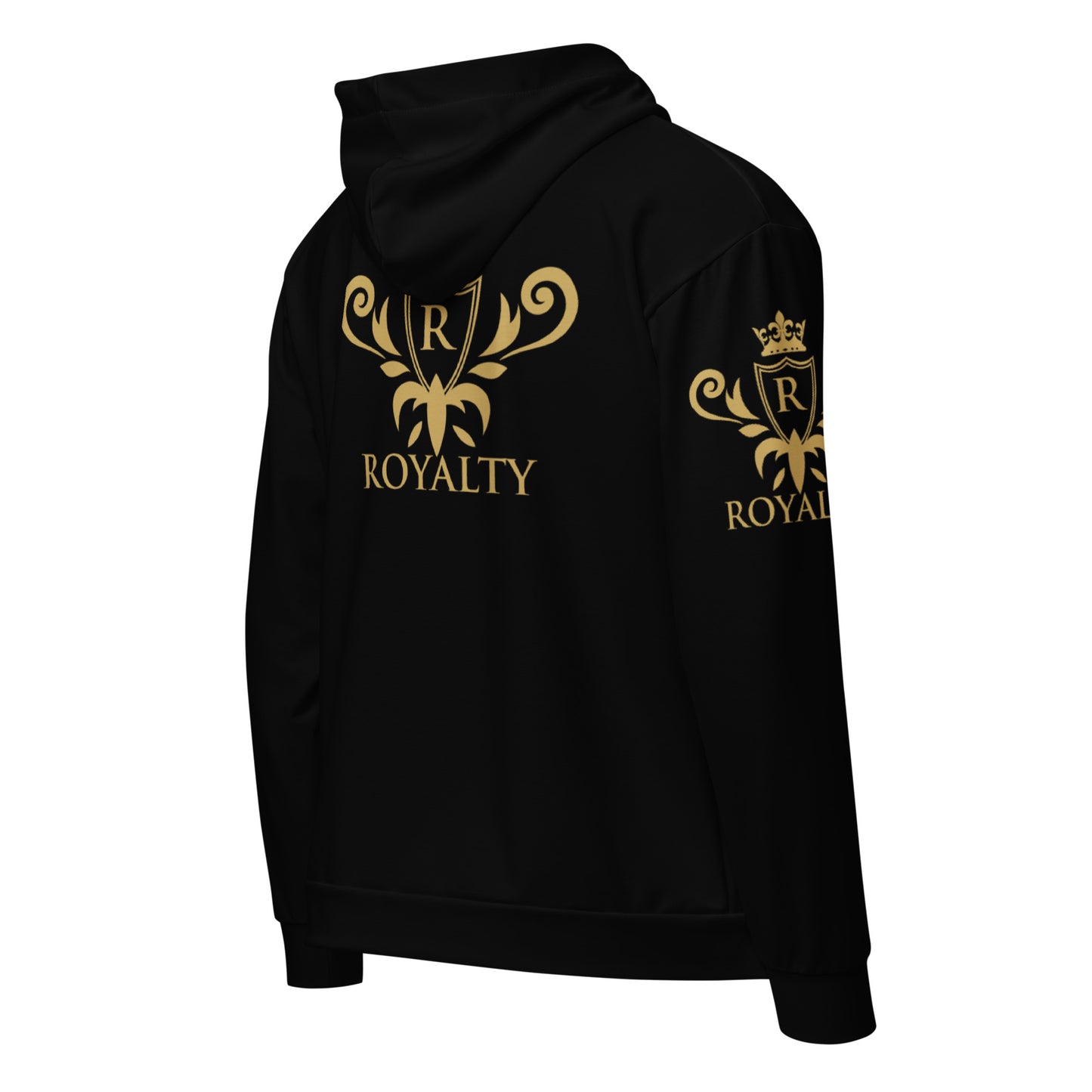 Prestige™ Unisex Zip Hoodie Schwarz &amp; Gold KING