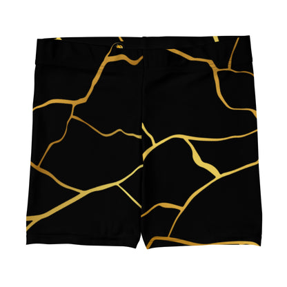 Prestige™-Shorts aus schwarzem und goldenem Filament für Damen