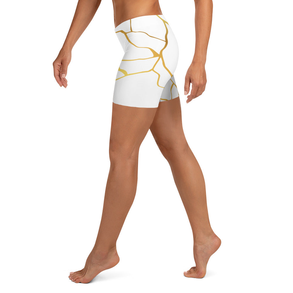 Short Prestige™ Blanc & Or Filament Femme