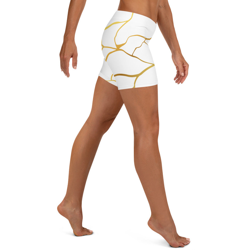 Short Prestige™ Blanc & Or Filament Femme