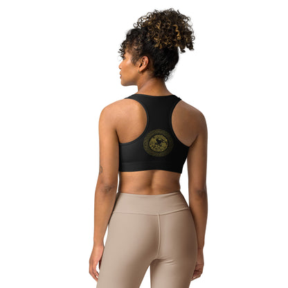 Prestige™ Black and Gold DRAGON Sports Bra