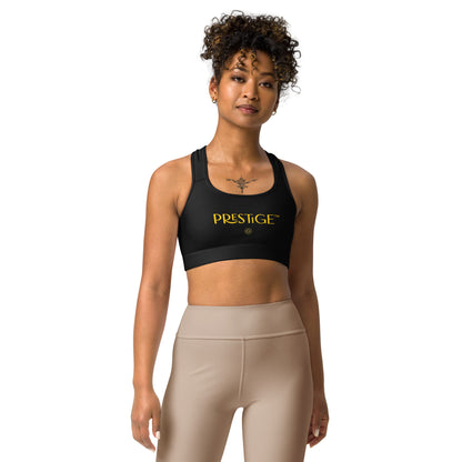 Prestige™ Black and Gold DRAGON Sports Bra