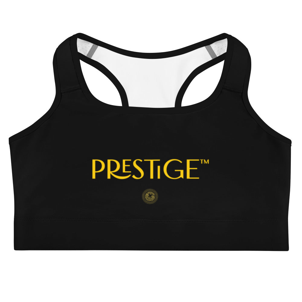 Prestige™ Black and Gold DRAGON Sports Bra