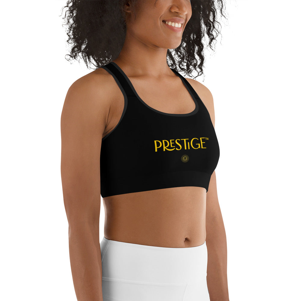 Prestige™ Black and Gold DRAGON Sports Bra