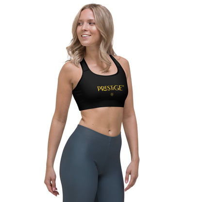 Prestige™ Black and Gold DRAGON Sports Bra