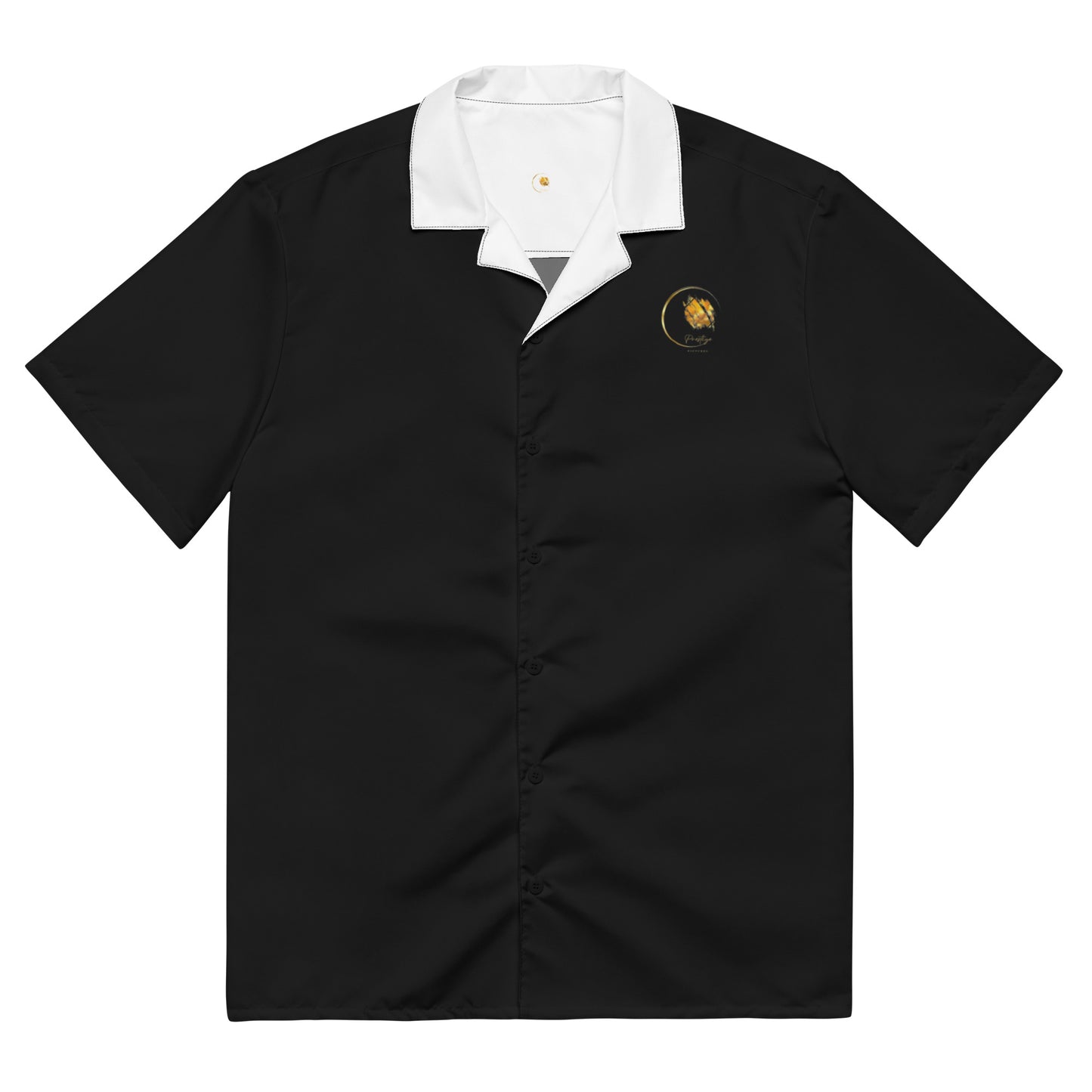 Prestige™ Unisex Button-Down-Hemd Schwarz