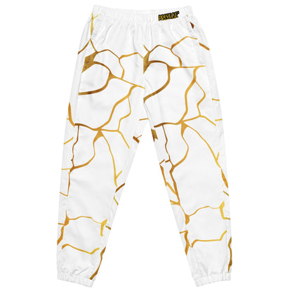 Prestige™ Unisex-Jogginghose aus weißem und goldenem Filament