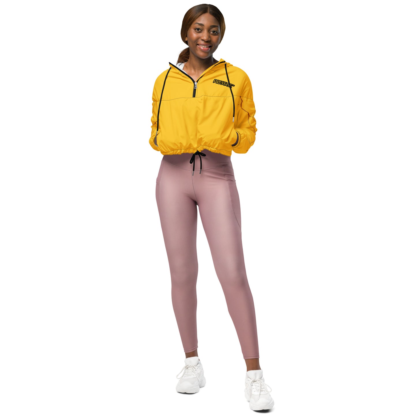 Prestige™ Yellow and Gold Filament Women's Short Windbreaker