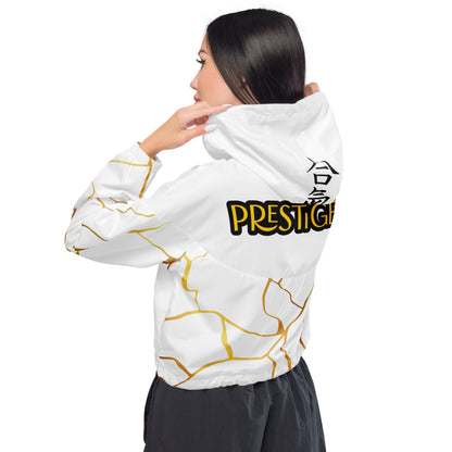 Prestige™ White and Gold Filament kurze Windjacke für Damen