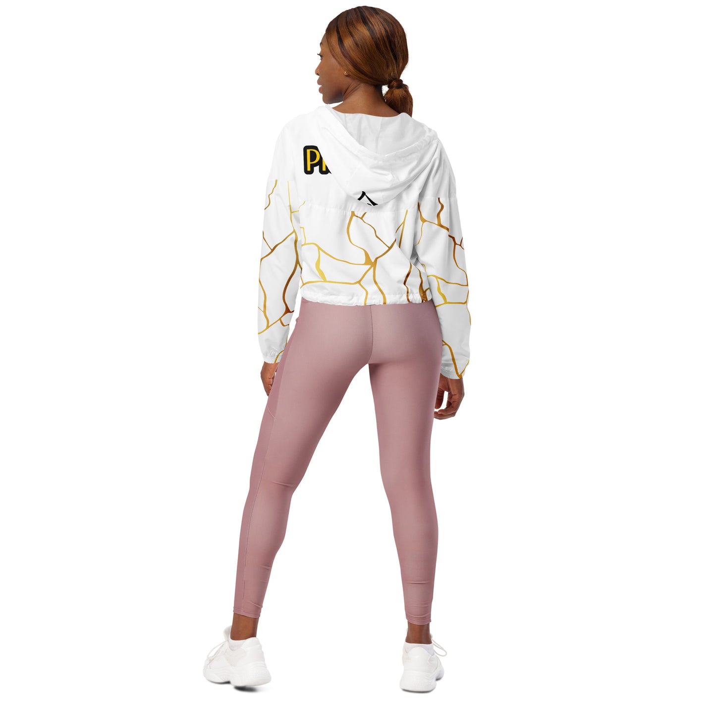 Prestige™ White and Gold Filament kurze Windjacke für Damen