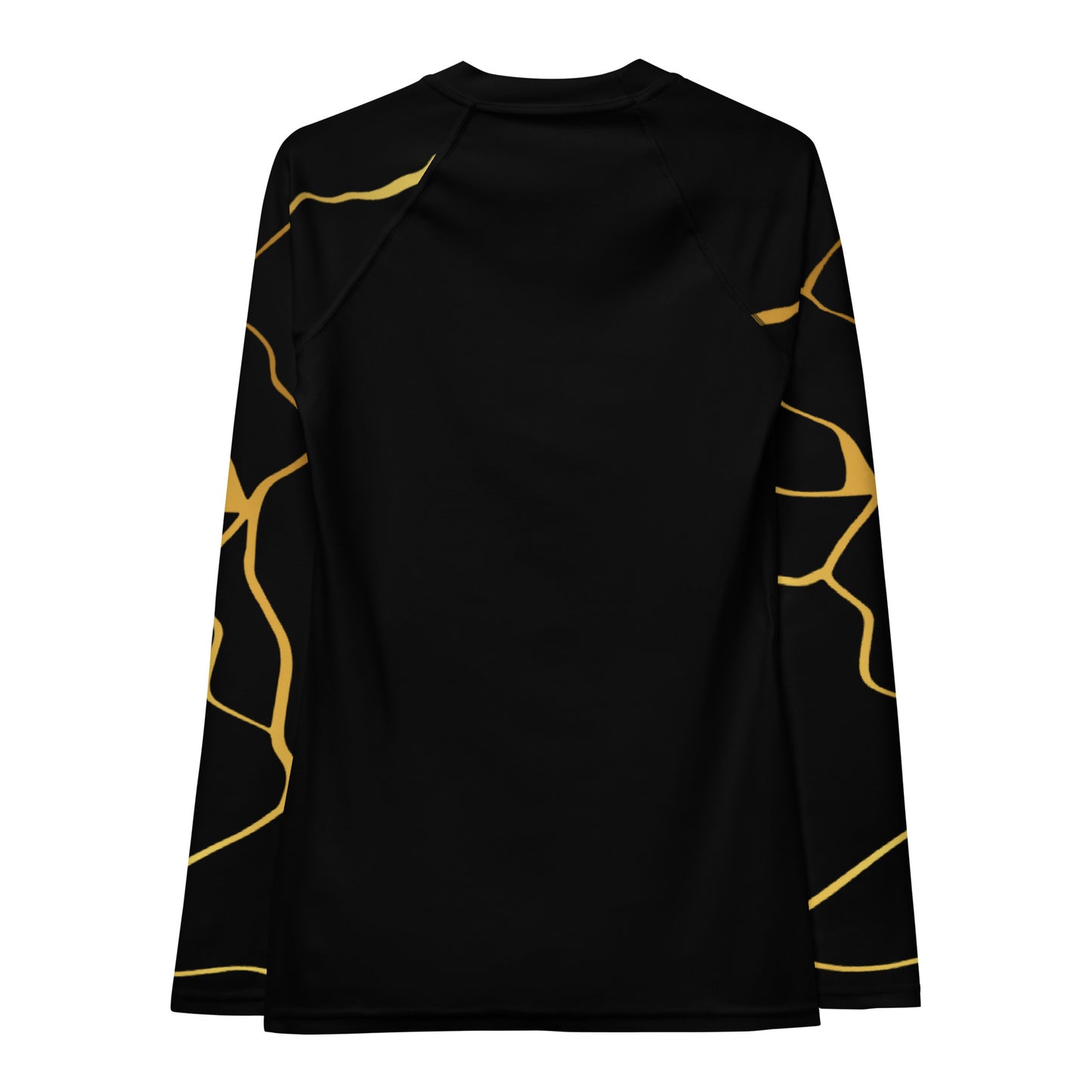 T-shirt de Compression Prestige™ pour Femme Noir et Or Filament