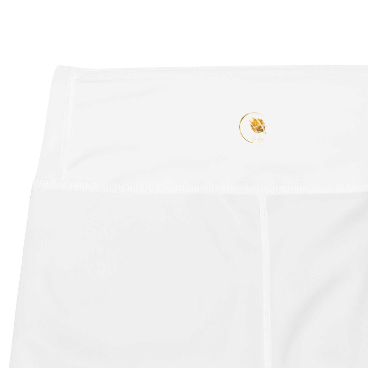 Short de Yoga Prestige™ Blanc et Or Filament