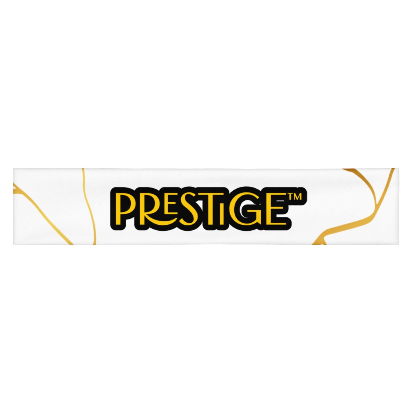 Bandeau de Tête Prestige™ Blanc et Or Filament - Prestige Picture Sxm